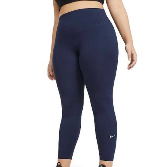 Nike Pants - Nike One Women's Mid-Rise Toght Fit Crop Leggings (Plus Size) -2X - Navy